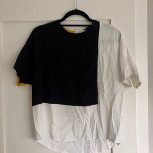 Topshop colorblock blouse (S)